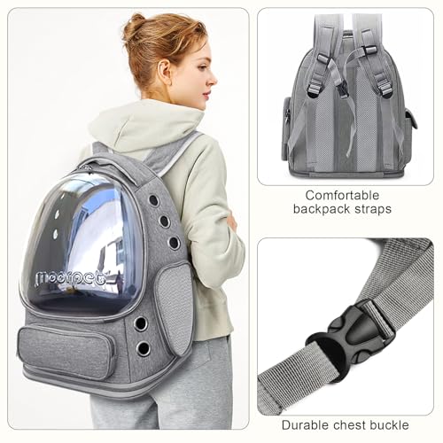 Cat Backpack Carrier, Breathable Cat Bubble Backpack | Pet Essentials - Image 6