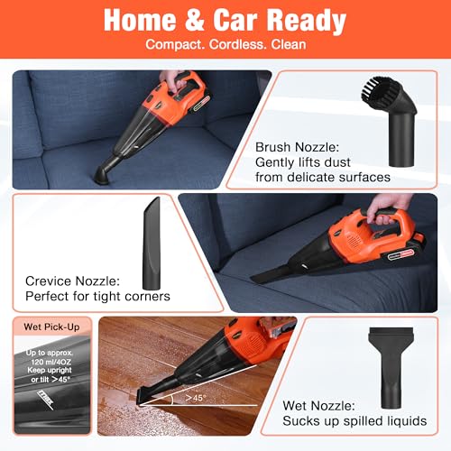 ValueMax Cordless Handheld Vacuum with 20V Rechargeable Battery - Image 5