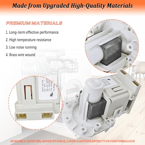 A00126401 Dishwasher Drain Pump for Frigidaire Dishwasher Pump - Image 6