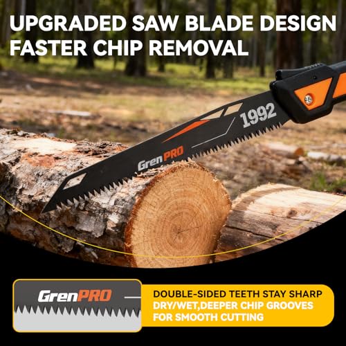 Folding Pruning Saw 10 Inch, Hand Saw for Tree Trimming - Image 4