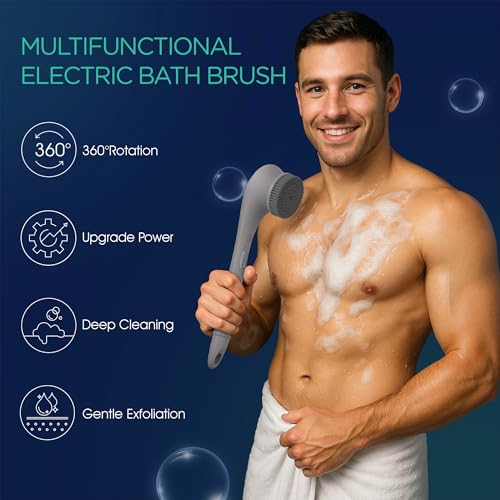 VOYOR Electric Body Brush Back Scrubber for Shower - Image 3