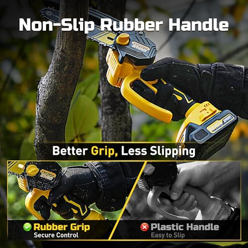 6-Inch Mini Chainsaw Cordless, 21V 2.0Ah Battery Powered - Image 7