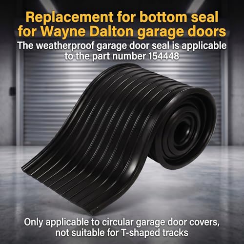 Replacement for Wayne Dalton Garage Door Bottom Seal 154448 16Ft - Image 8
