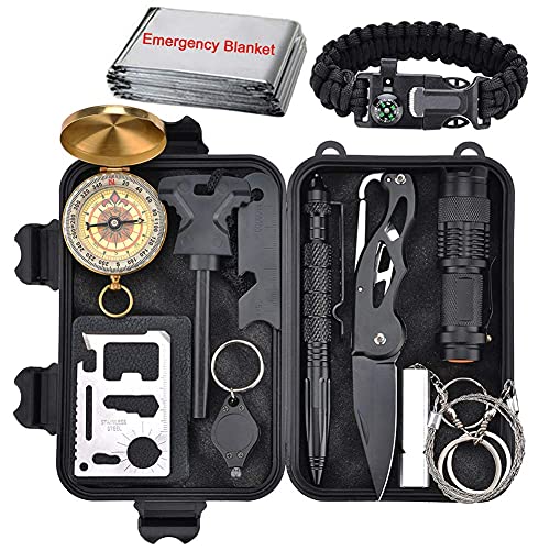 XUANLAN Emergency Survival Kit 13 in 1, Outdoor Survival - Image 2
