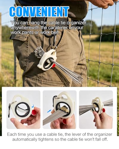 Metal Zip Ties Tool Kit with 300PCS 7.8/11.8" 304 - Image 5