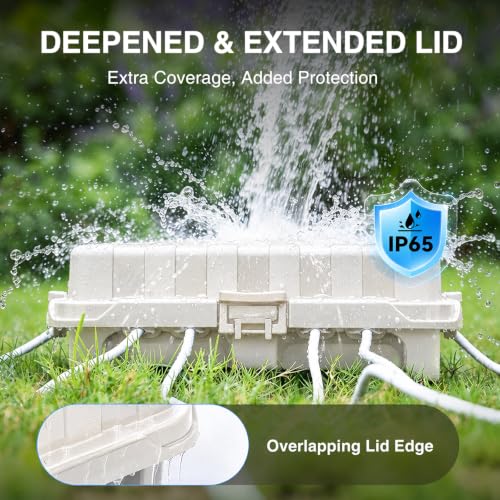 IP65 Waterproof Outdoor Electrical Box, Medium Size 11.8×5.9×5 - Image 5
