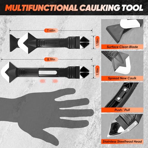 Saker Silicone Caulking Tool 3-in-1 Grout Removal Tool - Image 5