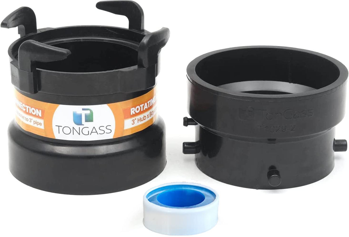 TonGass (Combo Pack) RV Sewer Hose Fitting Adapter to PVC - Image 1