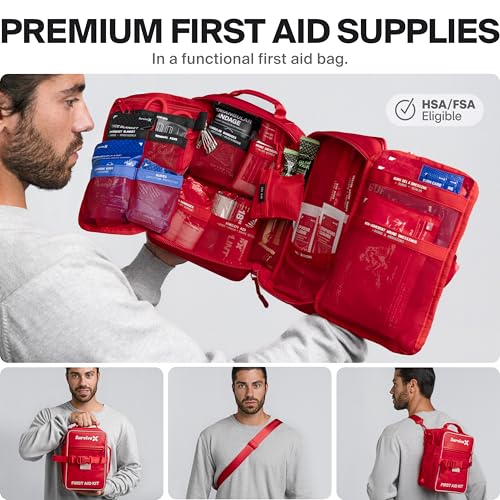 SurviveX Large Pro First Aid Kit, Emergency Kit for 5-6 People - Image 5