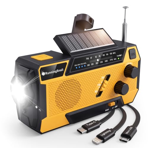 RunningSnail Hand Crank Emergency Radio with 3 | Phone & Computer - Image 2