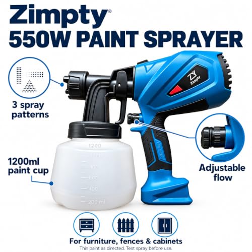 Paint Sprayer, 550W Electric Spray Gun for House Painting - Image 3
