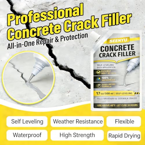 Concrete Cement Crack Filler Self-Leveling Sealant | Home Repair - Image 3