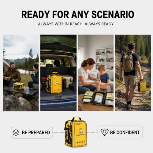 BUNKER INDUST 520 Piece All-in-One First Aid Kit | Travel Essentials - Image 6