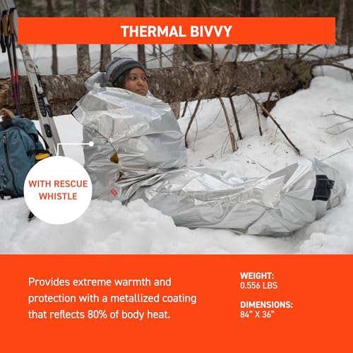 SOL Thermal Bivvy with Rescue Whistle, Silver - Image 5