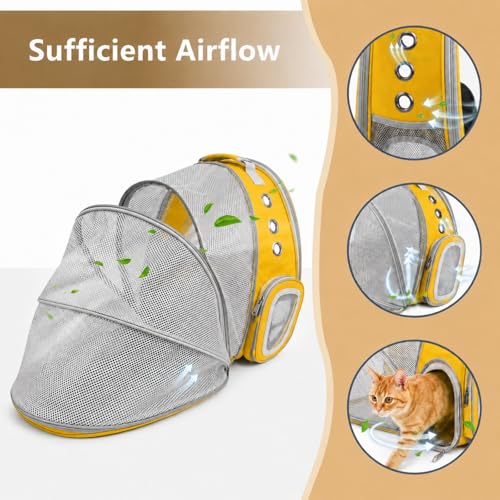 Cat Backpack Carrier Back Expandable Bubble Pet Carrier - Image 8