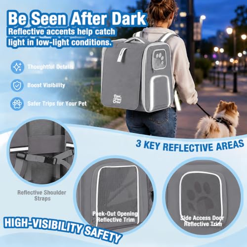 Pet Carrier Backpack with Wheels Rolling for Cats & Small Dogs - Image 7