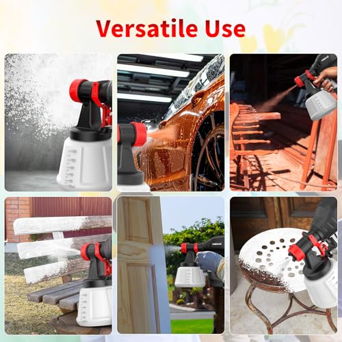 NANWEI Corded Paint Sprayer, 650W Spray Gun with 1200ML Container - Image 8