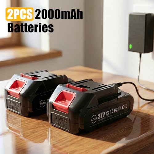 Electric Caulking Gun, Battery Powered Caulk Gun with 2 x - Image 6
