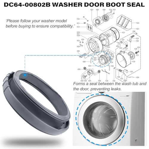DC64-00802B DC64-00802A Washer Door Boot Seal Gasket | Home Repair - Image 6
