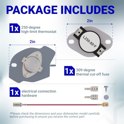 [Upgraded] BlueStars 279816 Dryer Thermal Cut-off Kit - Image 3