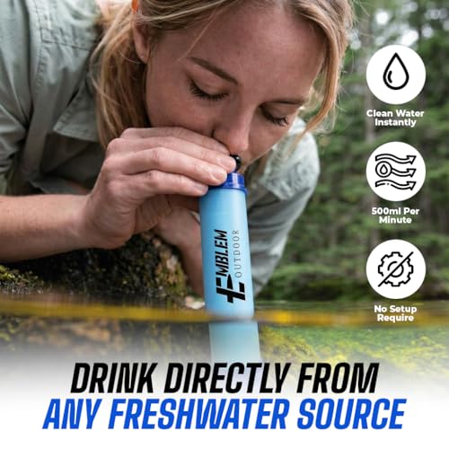 Portable Water Filter Straw 2-Pack for Camping & Emergency Prep - Image 5