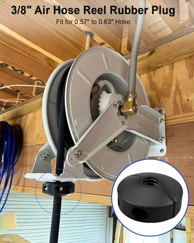 2Pcs 3/8" Air Hose Reel Rubber Stopper Fit for Spring Driven Air - Image 4