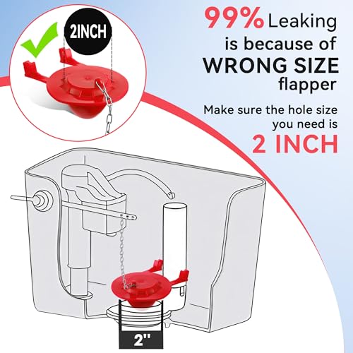 3 Set Toilet Tank Replacement Kit, Fill Valve - Image 6