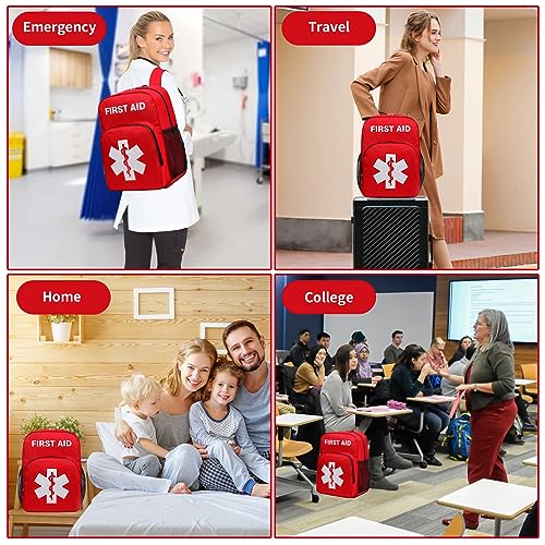 Empty First Aid Backpack Waterproof Emergency Medical - Image 8
