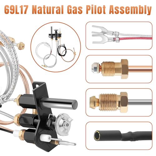 Fetechmate 69L17 Fireplace Natural Gas Pilot Assembly Fit - Image 6