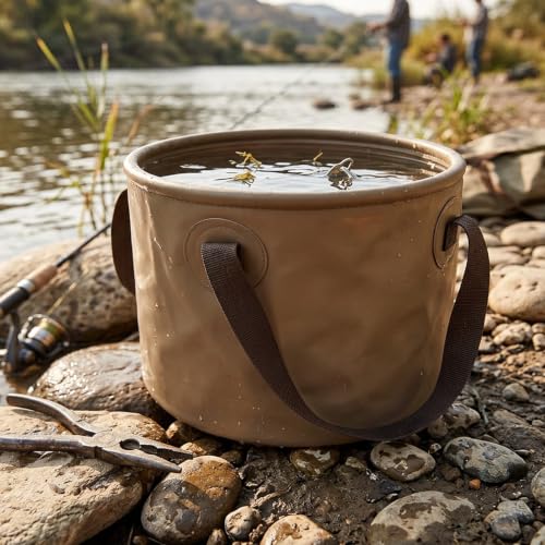 Collapsible Water Bucket, Portable Foldable Camping Bucket - Image 6