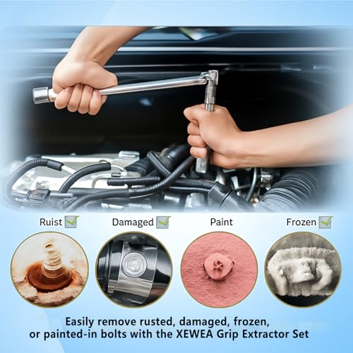 XEWEA 14PCS 3/8" Drive Impact Bolt Nut Extractor Set - Image 7