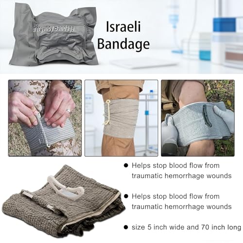 IFAK Trauma Kit with Tourniquet, 4-Inch Israeli Bandage - Image 5