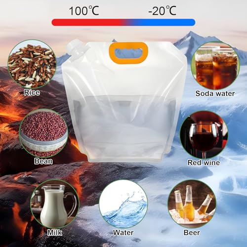20Pcs 1.3Gallon Collapsibles Water Container Bag Bulk - Image 7