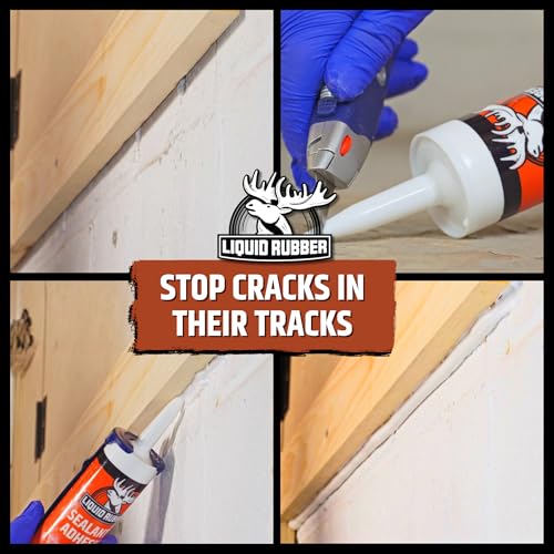 Liquid Rubber Waterproof Sealant & Adhesive Caulk, White - Image 6