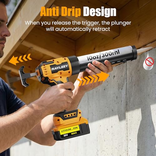 Electric Caulking Gun Compatible with Dewalt 20V Battery | Home Repair - Image 5
