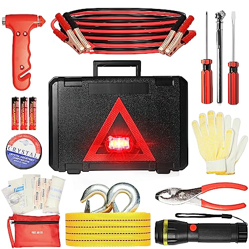 Car Emergency Kit, Roadside Emergency Car Kit with Warning - Image 2