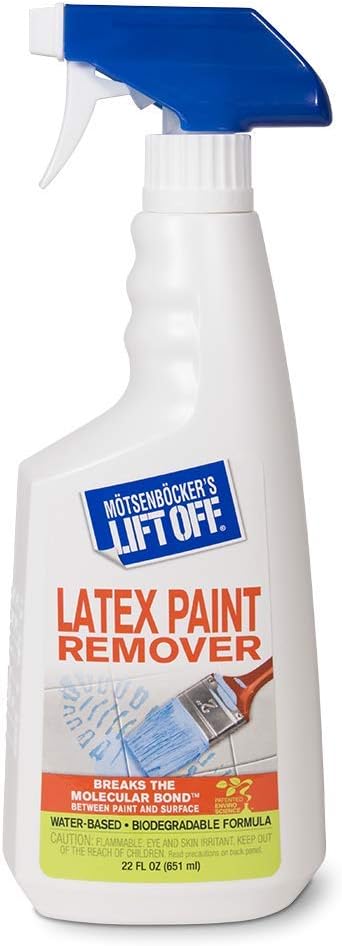Motsenbocker’s Lift Off 41301-6PK Latex Paint Remover Spray – Safely Removes Latex Paint, Acrylics & Enamels from Multiple Surfaces, Water-Based, Biodegradable – 22 fl oz (Pack of 6)