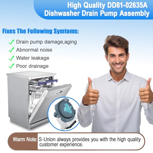 Upgraded DD81-02635A B20-3A01 Dishwasher Drain Pump for Samsung - Image 7