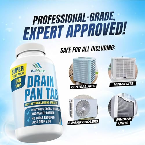 Air Pure Drain Pan Tabs - 140 Flow Treatment Tablets - Image 5