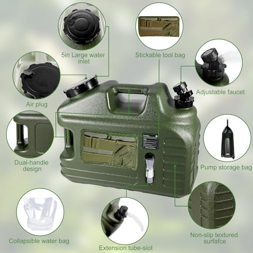 5 Gallon Water Jug with Pump, Camping Water Container - Image 7