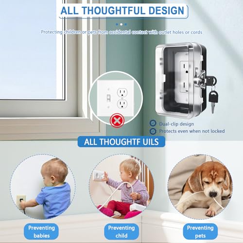 Outlet Cover, Baby Proofing, Shatterproof Safety Lock Box | Hand Tools - Image 5