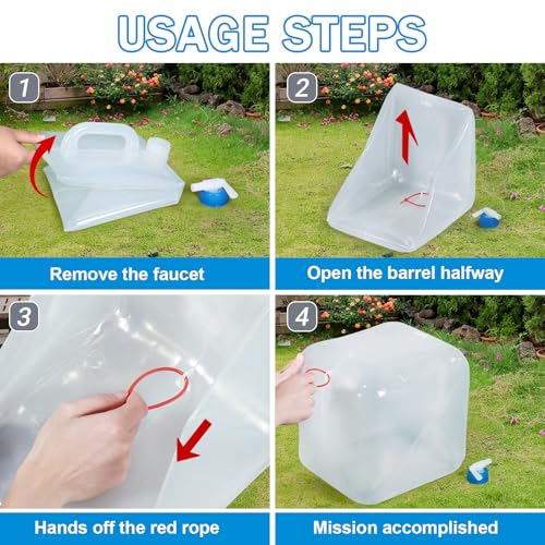 ASEVAT [2 Pack] 5.3 Gallon /20L Collapsible Water | Travel Essentials - Image 6