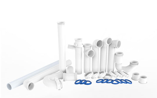 Kitchen Sink Drain Kit,1-1/2" Sink Drain Plumbing Kit - Image 1