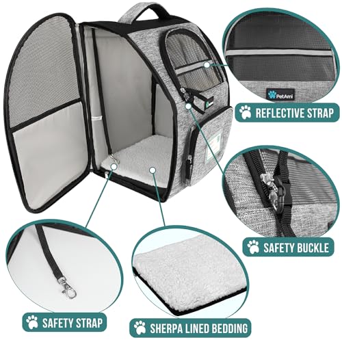 PetAmi Dog Backpack Carrier Airline Approved Cat Pet Puppy - Image 5