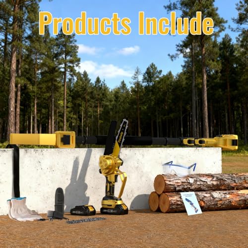 2-in-1 Electric Pole Saws for Tree Trimming, 6 Inch Mini Chainsaw - Image 3