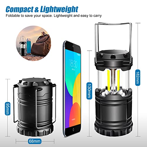 EXTRASTAR 4 Pcs LED Camping Lantern, Battery Powered - Image 5