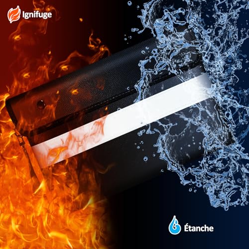Vailoin 6200°F Fireproof Document Bag, 8 Layers of Heat Insulated - Image 3