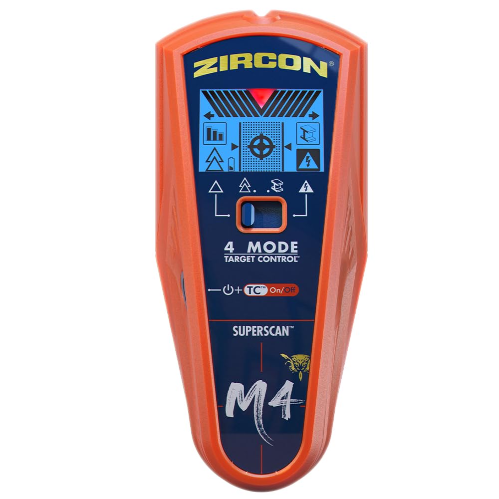 Zircon® SuperScan™ M4 Advanced Stud Finder with Metal & Live Wire - Image 1
