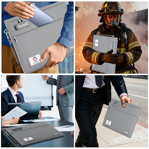 Tamfile Fireproof Document Bag with Lock,15x12 inch Heat - Image 6
