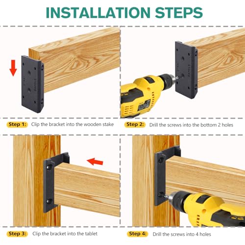 Eapele 20pcs Deck Railing Brackets Connectors for 2x4 - Image 5